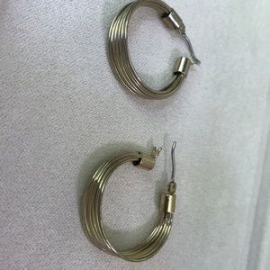 Gold hoop earrings